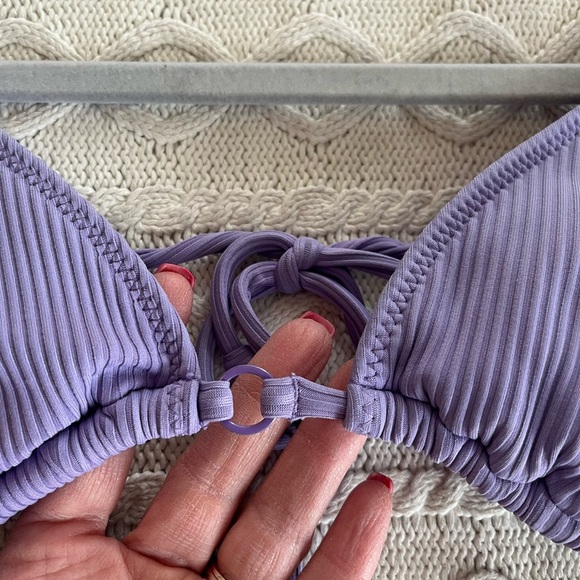 Pacsun “L.A.Hearts” Lavender Bikini Top, Padded Women’s size Medium - Picture 4 of 10